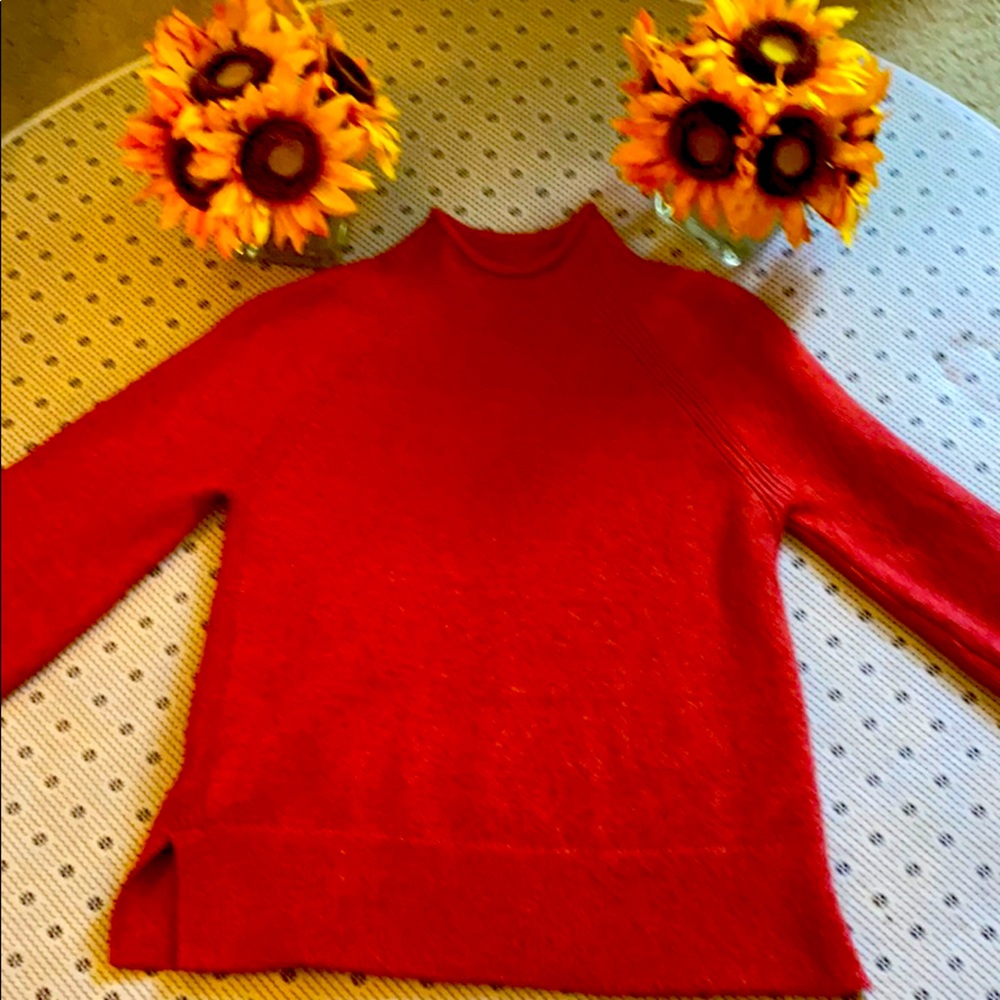 Small Loft Burnt Orange Sweater